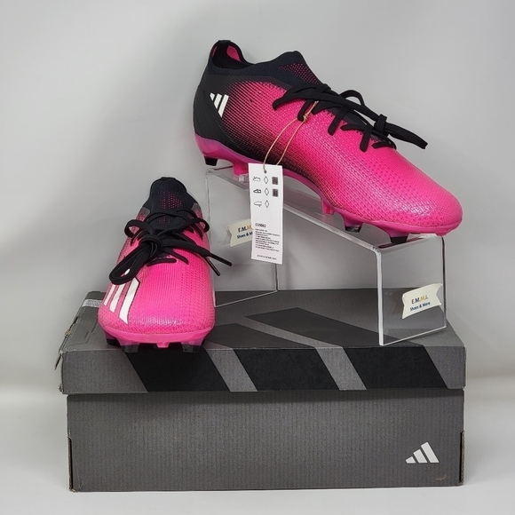 Adidas X Speedportal.2 FG Black Pink Soccer Cleats GV9563 Mens Size Multi New - Picture 1 of 13